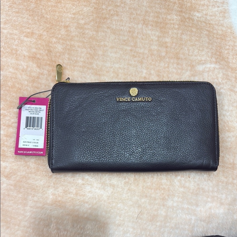 Vince Camuto Black Leather Wallet